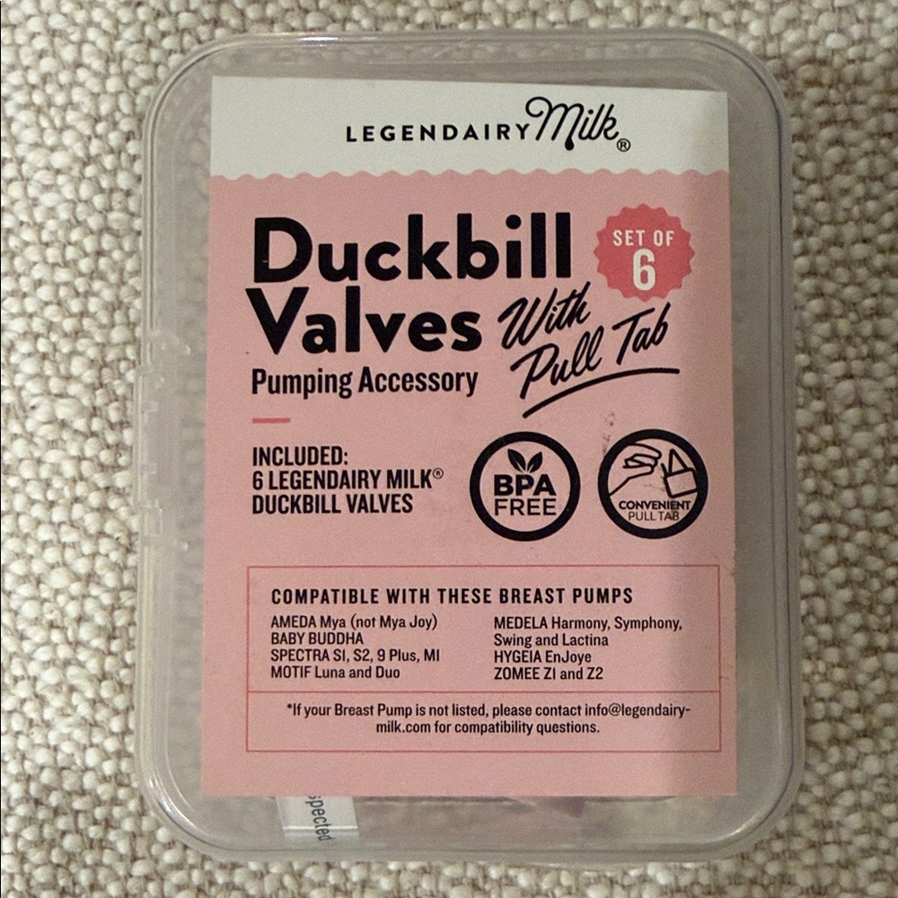 Legendairy Milk Duckbill Valves Pumping Accessory NWT